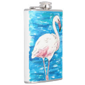 Rosa Flamingo Flachmann (Rechts)