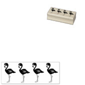 Rosa Flamingo Flamingos Tropical Bird Briefmarke Gummistempel (Stempel)