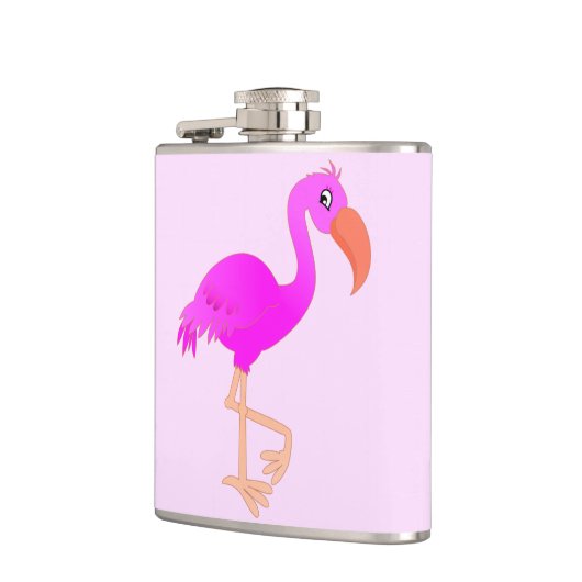 Rosa Flamingo Flasche Flachmann (Links)