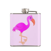 Rosa Flamingo Flasche Flachmann (Rückseite)