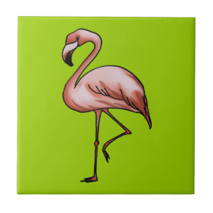 rosa Flamingo Fliese