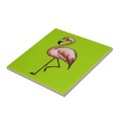 rosa Flamingo Fliese (Seite)