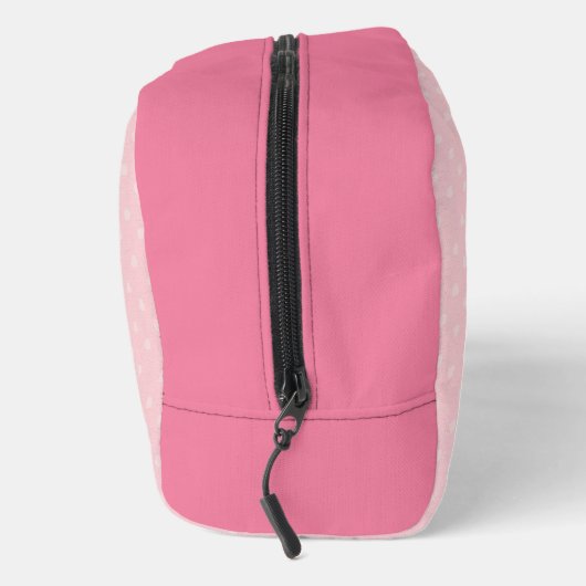 Rosa Flamingo Floral und Punkte genannt Waschbeutel (Rechts)