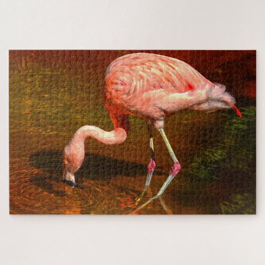 Rosa Flamingo Florida. Puzzle (Horizontal)