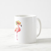 Rosa Flamingo Frucht Kaffeetasse (VorderseiteRechts)