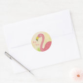 Rosa Flamingo für Sie Aufkleber (Umschlag)