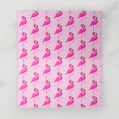 Rosa Flamingo Gastgeber-Platzkarten Platzkarte (Innenseite Aufgefaltet)