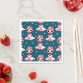 Rosa Flamingo Geburtstagsfeier Serviette (Beispiel)