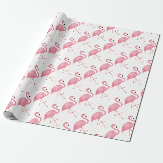 Rosa Flamingo Geschenkpapier (Ungerollt)