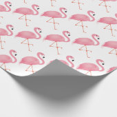 Rosa Flamingo Geschenkpapier (Ecke)