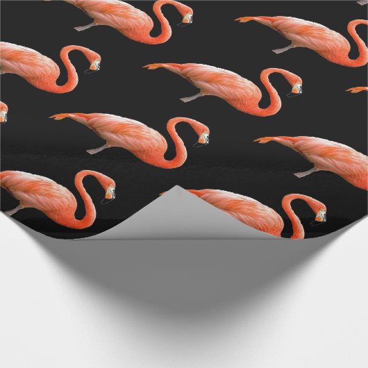 "Rosa Flamingo " Geschenkpapier (Ecke)
