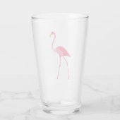 Rosa Flamingo Glas (Rückseite)