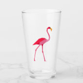 Rosa Flamingo Glas (Vorderseite)