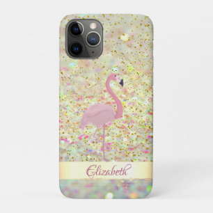 Rosa Flamingo Glitter Bokeh Konfetti Case-Mate iPhone Hülle