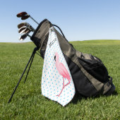 Rosa Flamingo Golf Handtuch (Gras)