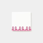 Rosa Flamingo-Grenze - Posten-it® Anmerkungen Post-it Klebezettel (Vorderseite)