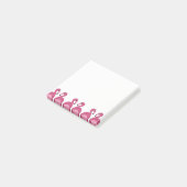 Rosa Flamingo-Grenze - Posten-it® Anmerkungen Post-it Klebezettel (angewinkelt)