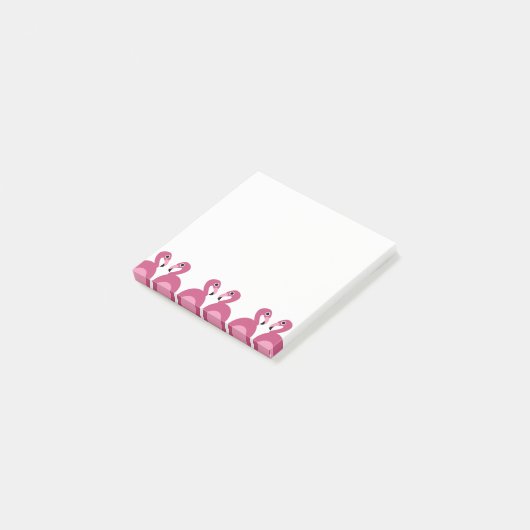 Rosa Flamingo-Grenze - Posten-it® Anmerkungen Post-it Klebezettel (angewinkelt)