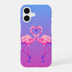 Rosa Flamingo-Herz-iPhone-Hülle iPhone 16 Hülle