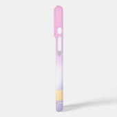 Rosa Flamingo Holografischer Ombre Case-Mate iPhone Hülle (Rückseite / Links)