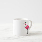 Rosa Flamingo im Cartoon-Stil Espressotasse (Vorderseite Rechts)