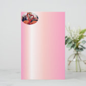 Rosa Flamingo in der Natur Briefpapier (Stehend Vorderseite)