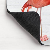 Rosa Flamingo in hohen Absätzen Mousepad (Ecke)