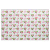 Rosa Flamingo in Weihnachtsmannmütze mit Candy Can Stoff (Fat Quarter (45,7 x 55,9 cm))
