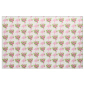 Rosa Flamingo in Weihnachtsmannmütze mit Candy Can Stoff (Fat Quarter (45,7 x 55,9 cm))