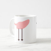 Rosa Flamingo Kaffeetasse (Vorderseite Links)