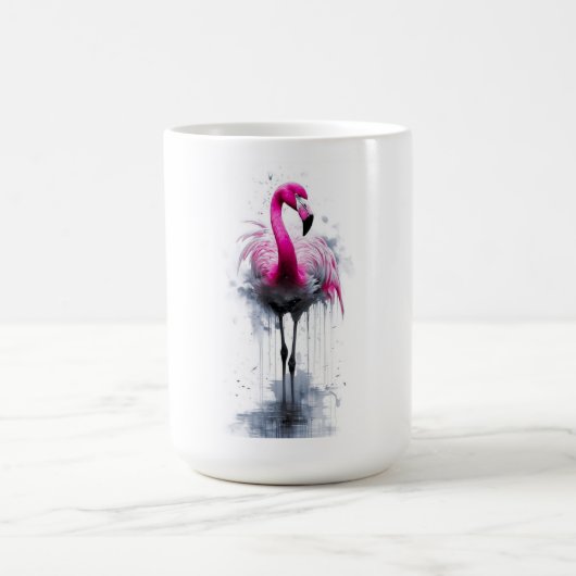 Rosa Flamingo Kaffeetasse (Mittel)