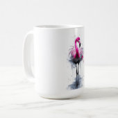 Rosa Flamingo Kaffeetasse (Vorderseite Links)