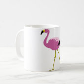 Rosa Flamingo Kaffeetasse (Vorderseite Links)