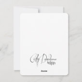 Rosa Flamingo-Karte Feiertagskarte (Rückseite)