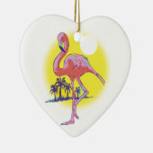 Rosa Flamingo Keramik Ornament (Rechts)