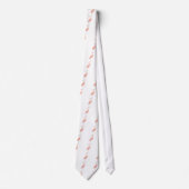 Rosa Flamingo Krawatte (Vorderseite)