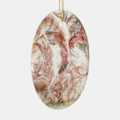 Rosa Flamingo-Kunst Keramik Ornament (Rechts)