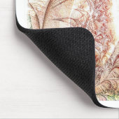 Rosa Flamingo-Kunst Mousepad (Ecke)