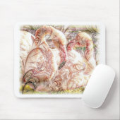 Rosa Flamingo-Kunst Mousepad (Mit Mouse)