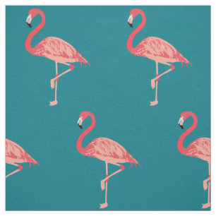Rosa Flamingo Kunstwerk Stoff