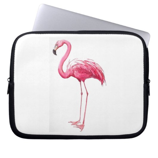 Rosa Flamingo Laptopschutzhülle (Vorderseite)