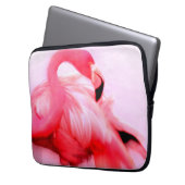 Rosa Flamingo Laptopschutzhülle (Vorderseite Links)