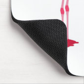 Rosa Flamingo Love Birds Mousepad (Ecke)