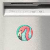 Rosa Flamingo - Magnet (In Situ (Geschirrspüler))