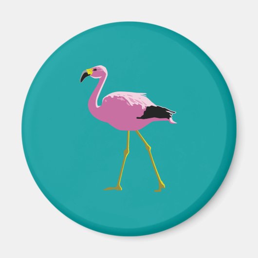 Rosa Flamingo Magnet (Vorne)