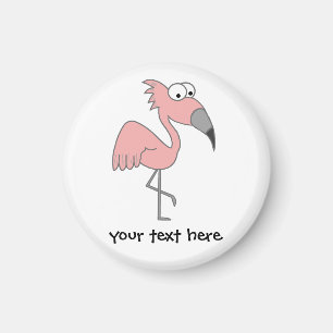 Rosa Flamingo Magnet