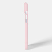 Rosa Flamingo mit tropischen Blumen Case-Mate iPhone Hülle (Rückseite / Links)