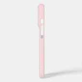 Rosa Flamingo mit tropischen Blumen Case-Mate iPhone Hülle (Rückseite / Links)