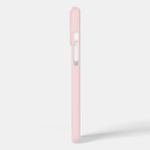 Rosa Flamingo mit tropischen Blumen Case-Mate iPhone Hülle (Rückseite / Links)
