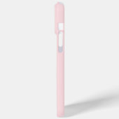 Rosa Flamingo mit tropischen Blumen Case-Mate iPhone Hülle (Rückseite / Links)